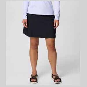COLUMBIA All Seasons Skort Shorts Skirt Hiking Stretch Black Women's Medium
